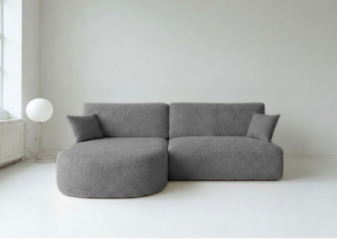 Narożnik Rozkładany Lewy ALFA Grafitowy Funkcja Spania