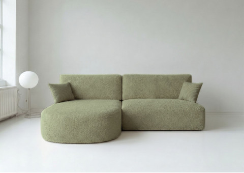 Narożnik Rozkładany Lewy ALFA Zielony PRL Funkcja Spania