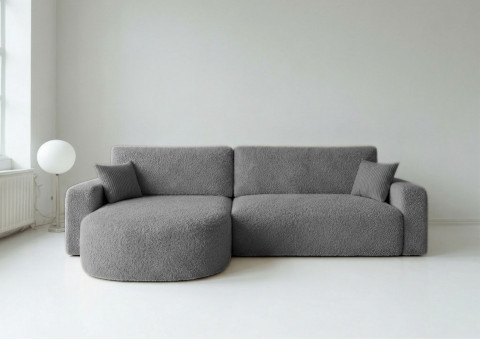 Narożnik Rozkładany Lewostronny BETA Grafitowy Funkcja Spania