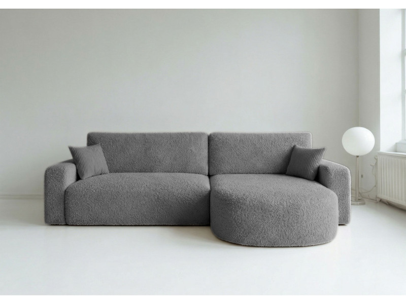 Narożnik Rozkładany Prawostronny BETA Grafit Funkcja Spania