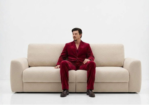 Designerska elegancka sofa rozkładana Palla