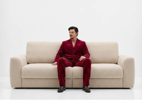 Designerska elegancka mała sofa rozkładana Palla