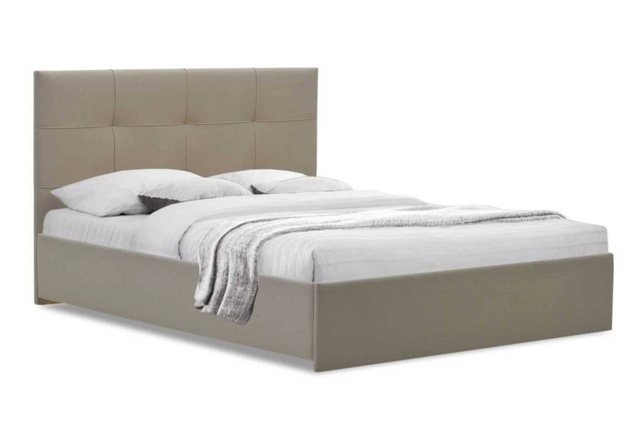 Pikowane łóżko tapicerowane Bene 120x200