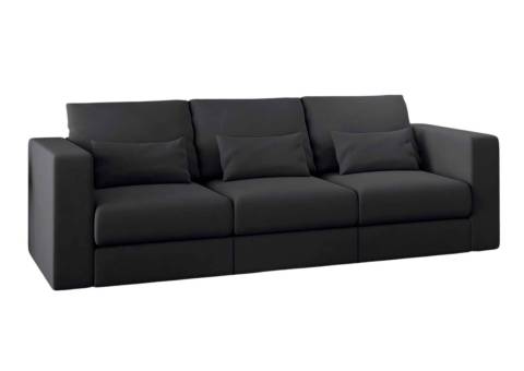 Czarna klasyczna sofa