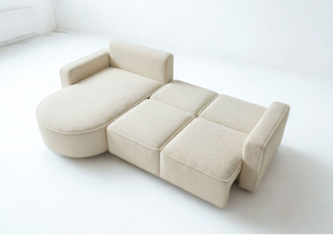 Duży Narożnik GAMMA Lewy Rozkładany 299 cm Bouclé, 5 Kolorów - zdjęcie 6