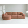 Duży Narożnik GAMMA Lewy Rozkładany 299 cm Bouclé, 5 Kolorów - kolor Miedziany