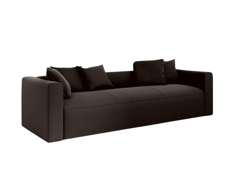Elegancka sofa w kolorze brązowym