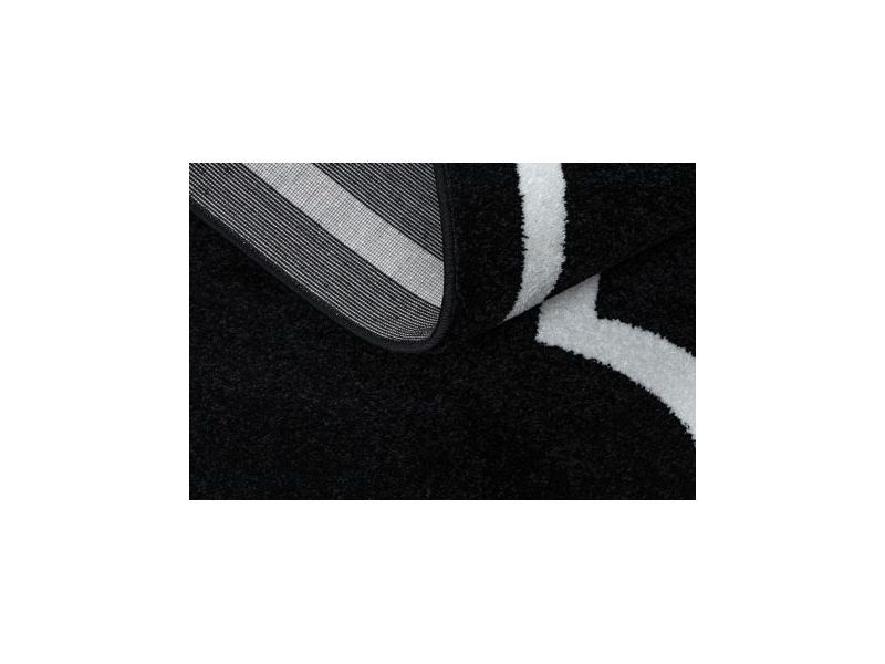 Dywan SKETCH - F730 czarno/kremowy koniczyna marokańska trellis