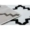 Dywan SKETCH - F343 krem/czarny koniczyna marokańska trellis