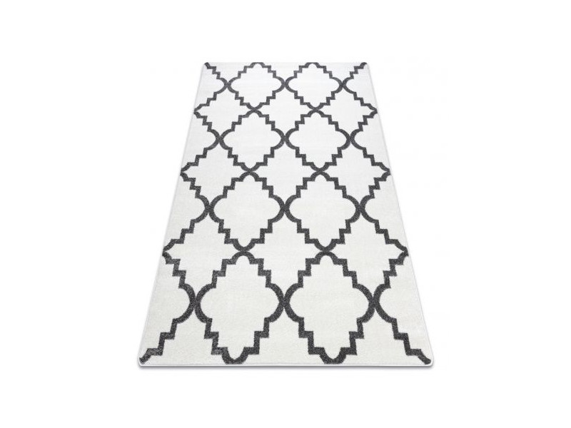 Dywan SKETCH - F343 krem/szara koniczyna marokańska trellis