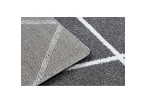 Dywan SKETCH - F728 szaro/kremowy trellis - Romby