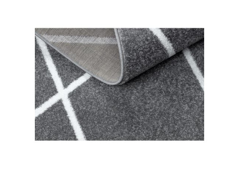 Dywan SKETCH - F728 szaro/kremowy trellis - Romby