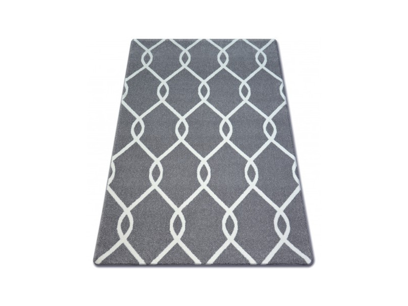 Dywan SKETCH - F934 szaro/kremowy trellis