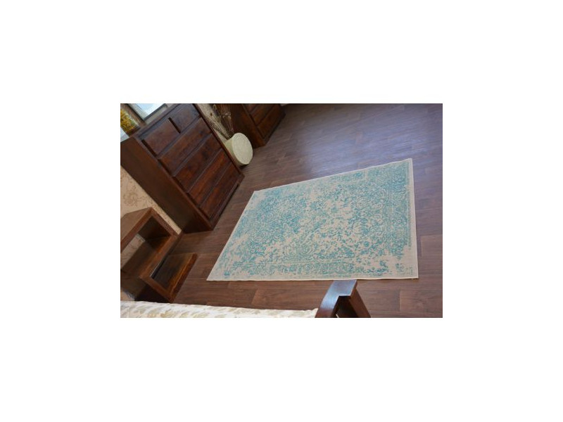 Dywan Vintage 22208/054 turkus / krem rozeta klasyczny
