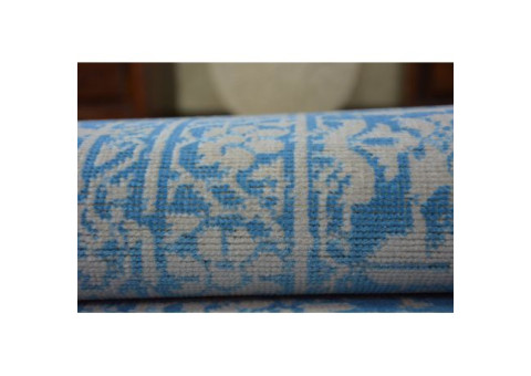 Dywan Vintage Kwiaty 22209/543 niebieski