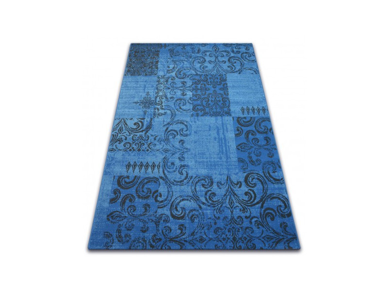 Dywan Vintage 22215/073 niebieski / szary patchwork