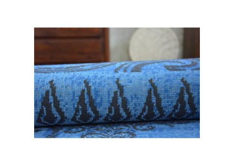 Dywan Vintage 22215/073 niebieski / szary patchwork