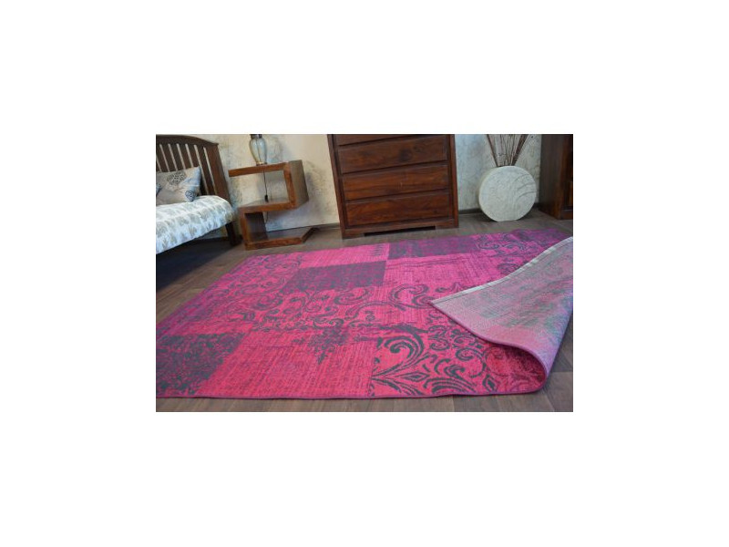 Dywan Vintage 22215/082 fuksja patchwork