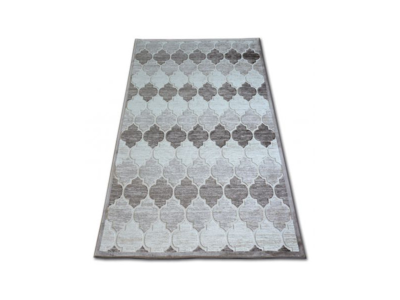 Dywan AKRYL YAZZ 3766 D.Beige/Brown Koniczyna Marokańska Trellis