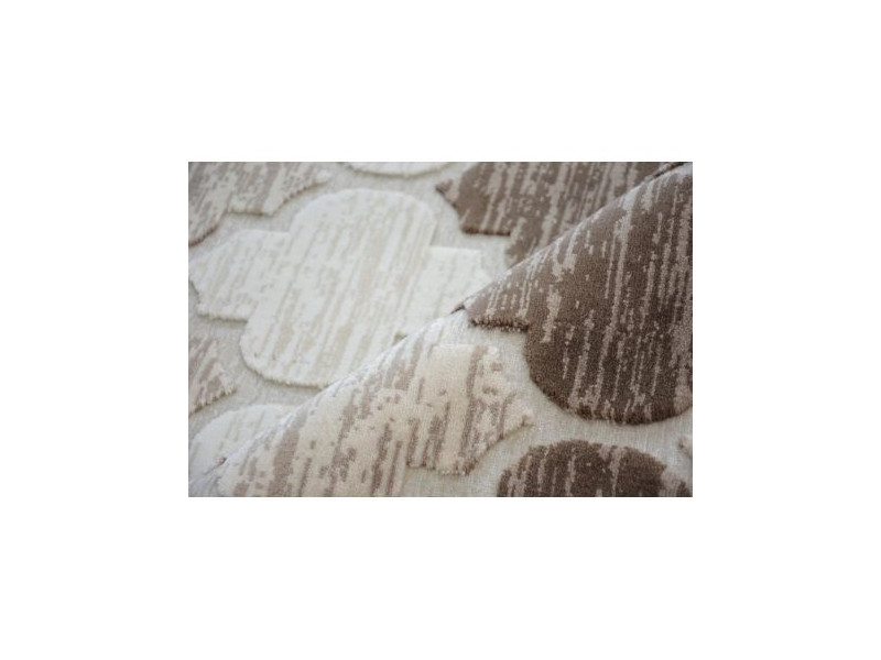 Dywan AKRYL YAZZ 3766 D.Beige/Brown Koniczyna Marokańska Trellis