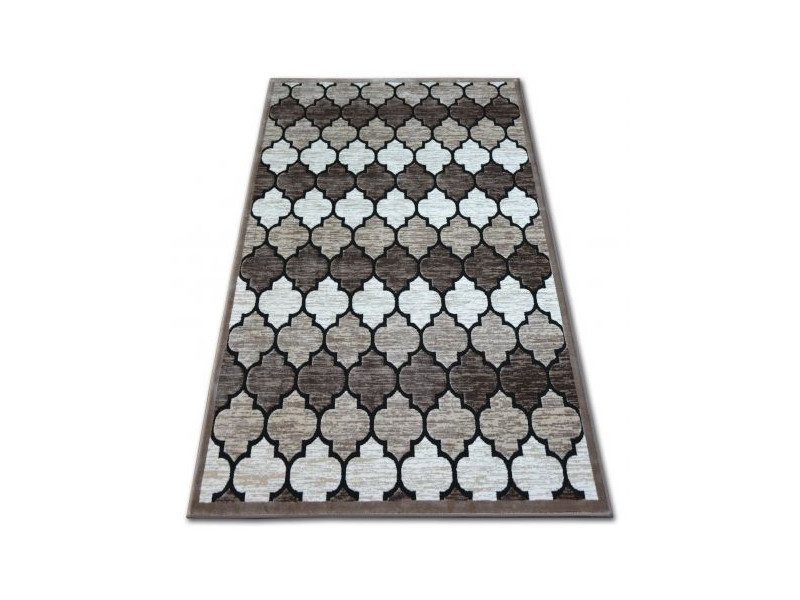 Dywan AKRYL YAZZ 3766 D.Beige/Salmon Koniczyna Marokańska Trellis
