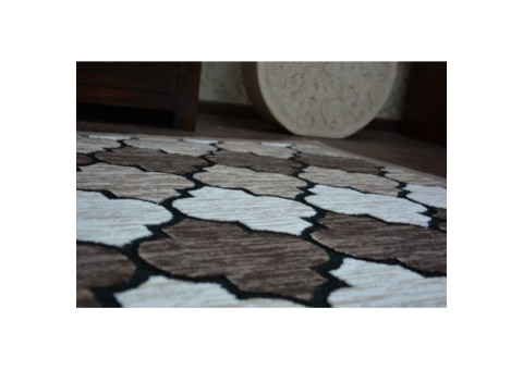 Dywan AKRYL YAZZ 3766 D.Beige/Salmon Koniczyna Marokańska Trellis