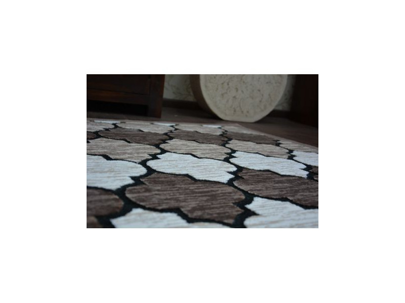 Dywan AKRYL YAZZ 3766 D.Beige/Salmon Koniczyna Marokańska Trellis
