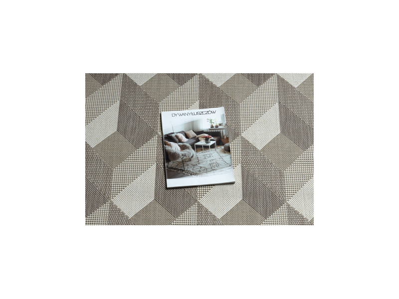 Dywan SZNURKOWY SIZAL FLAT 48624/686 KOSTKI 3D