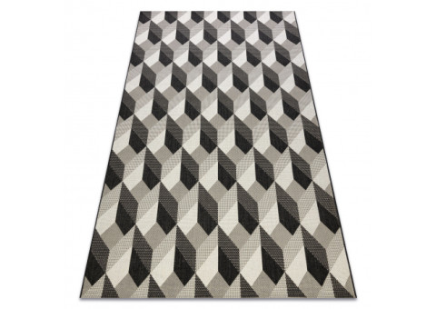 Dywan SZNURKOWY SIZAL FLAT 48624/690 KOSTKI 3D