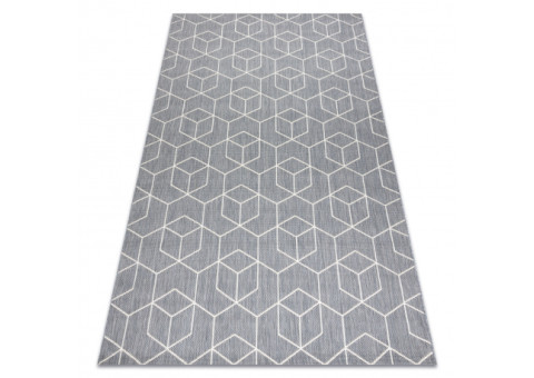 Dywan SZNURKOWY SIZAL FLAT 48655/637 KOSTKI 3D