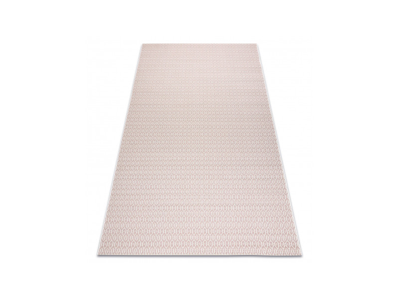 Dywan SZNURKOWY SIZAL FLAT 48603/526 Oczka krem róż