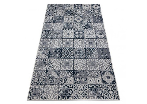 Dywan HEOS 78586 krem / niebieski PATCHWORK, PŁYTKI LIZBOŃSKIE