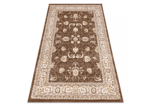 Dywan MEFE nowoczesny  2312 Ornament, ramka - Strukturalny, dwa poziomy runa ciemny beż