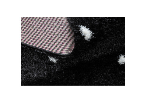 Dywan FLUFFY 2370 shaggy kropki - antracyt / biały