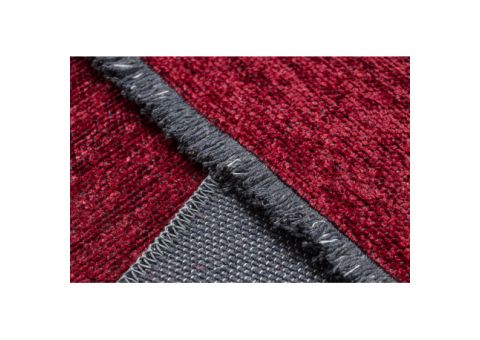 Dywan FLORENCE 24021 Jednolity, glamour, płasko tkany, frędzle - czerwony