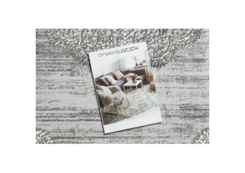 Dywan LIRA E1468 Rozeta, strukturalny, nowoczesny, glamour - szary