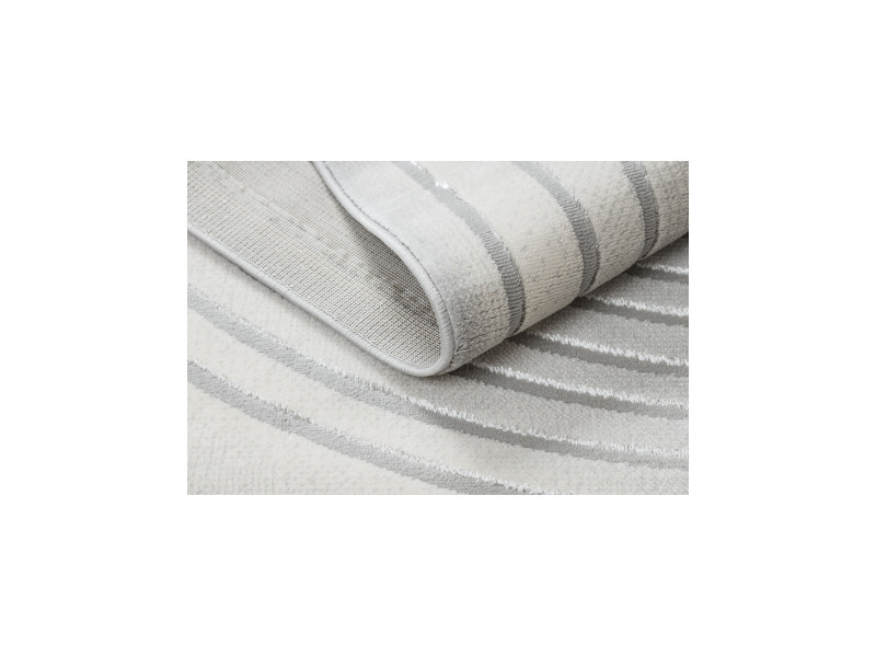 Dywan LIRA HE525 geometryczny, strukturalny, nowoczesny, glamour - szary