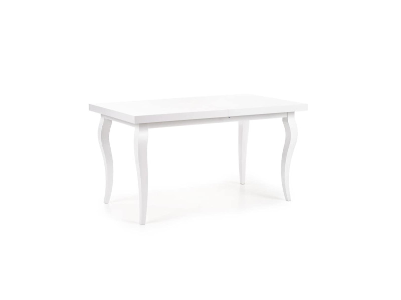 Biały stół rozkładany w stylu glamour ARTMOZ 140-180cm