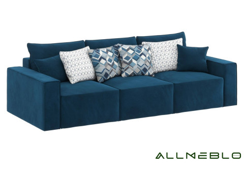 Loftowa sofa granatowa