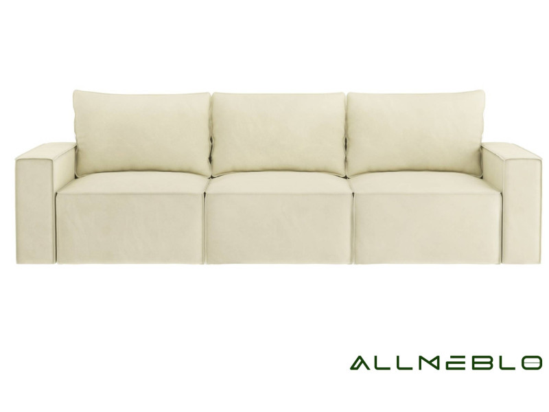 Modułowa sofa rozkładana śmietankowa