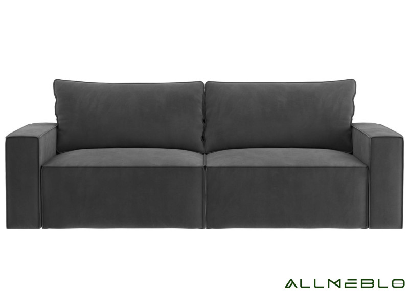 Grafitowa sofa w stylu loft