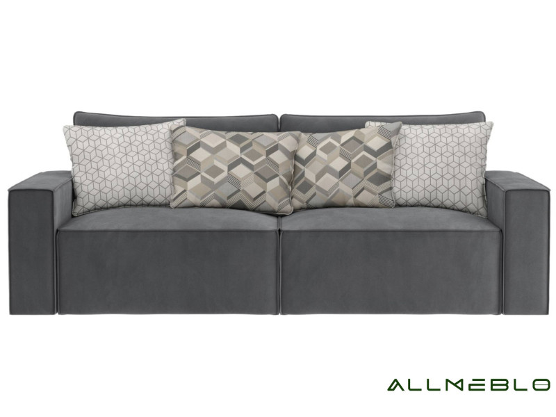 Szara sofa w stylu loft