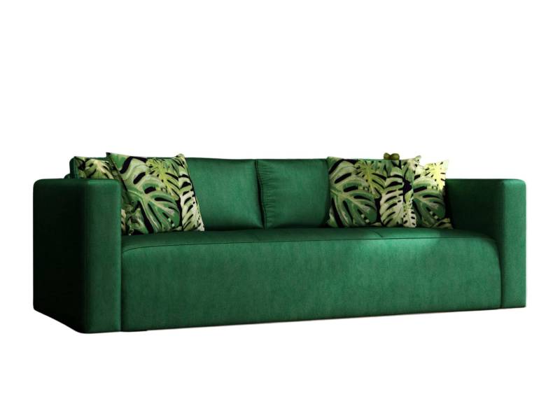 Zielona klasyczna sofa