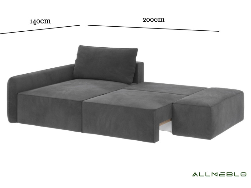 Rozłożony narożnik w stylu loft