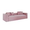 Elegancka sofa w kolorze różowym