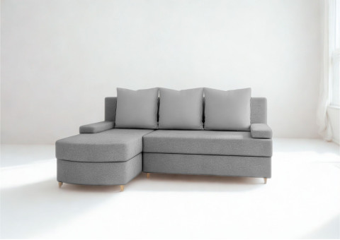 Mały narożnik z zaokrąglonym przodem HELIOS funkcja spania