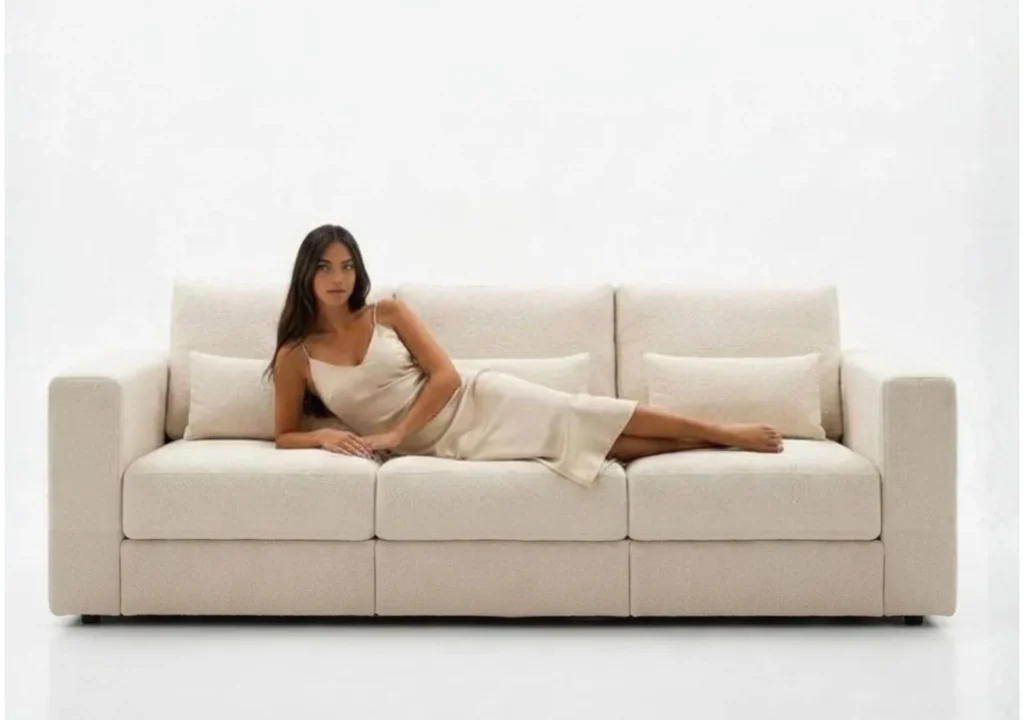 Klasyczna elegancka sofa Reality z funkcją spania