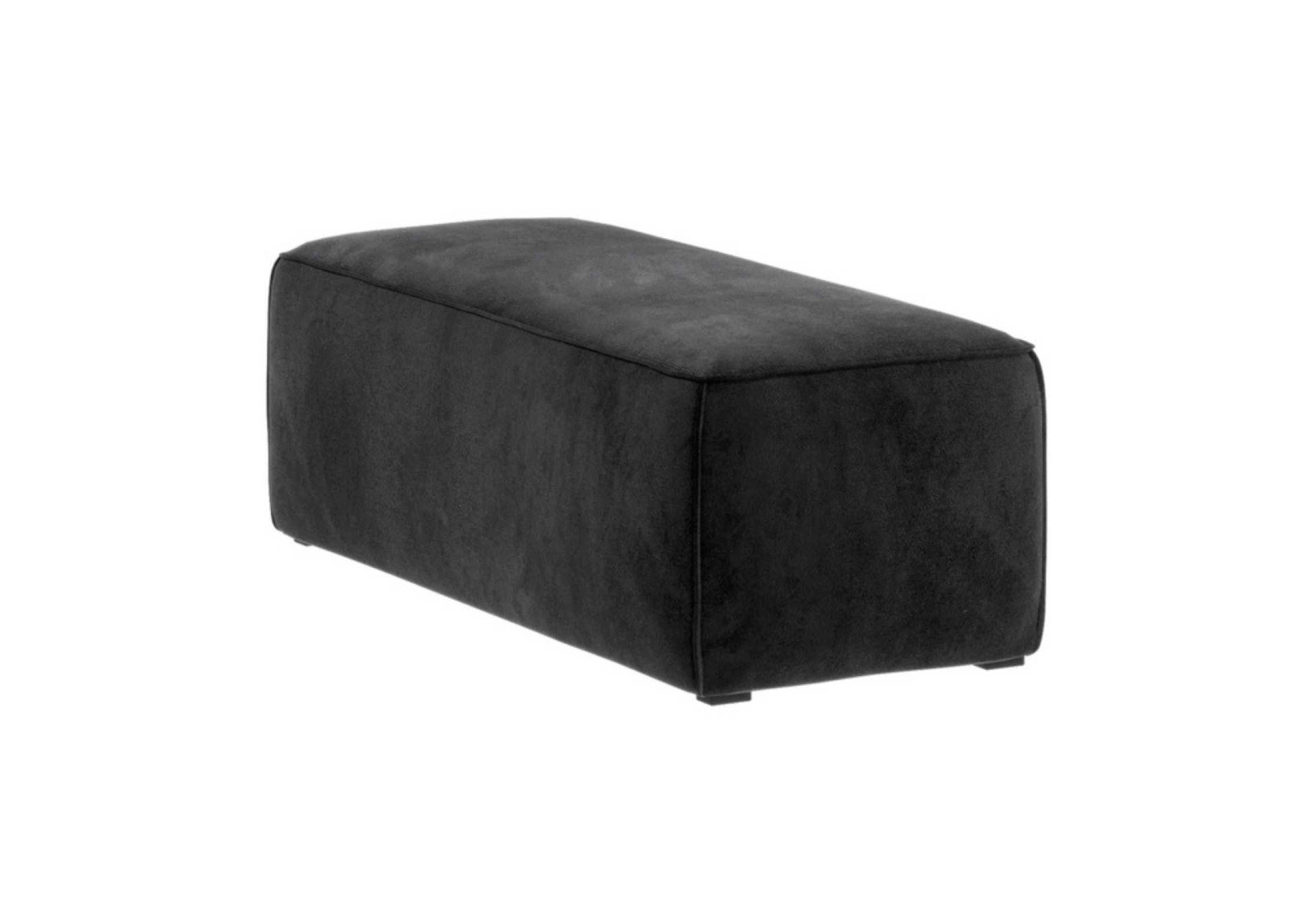 Pufa Vinci 120x50 cm w ciemnej tapicerce welurowej