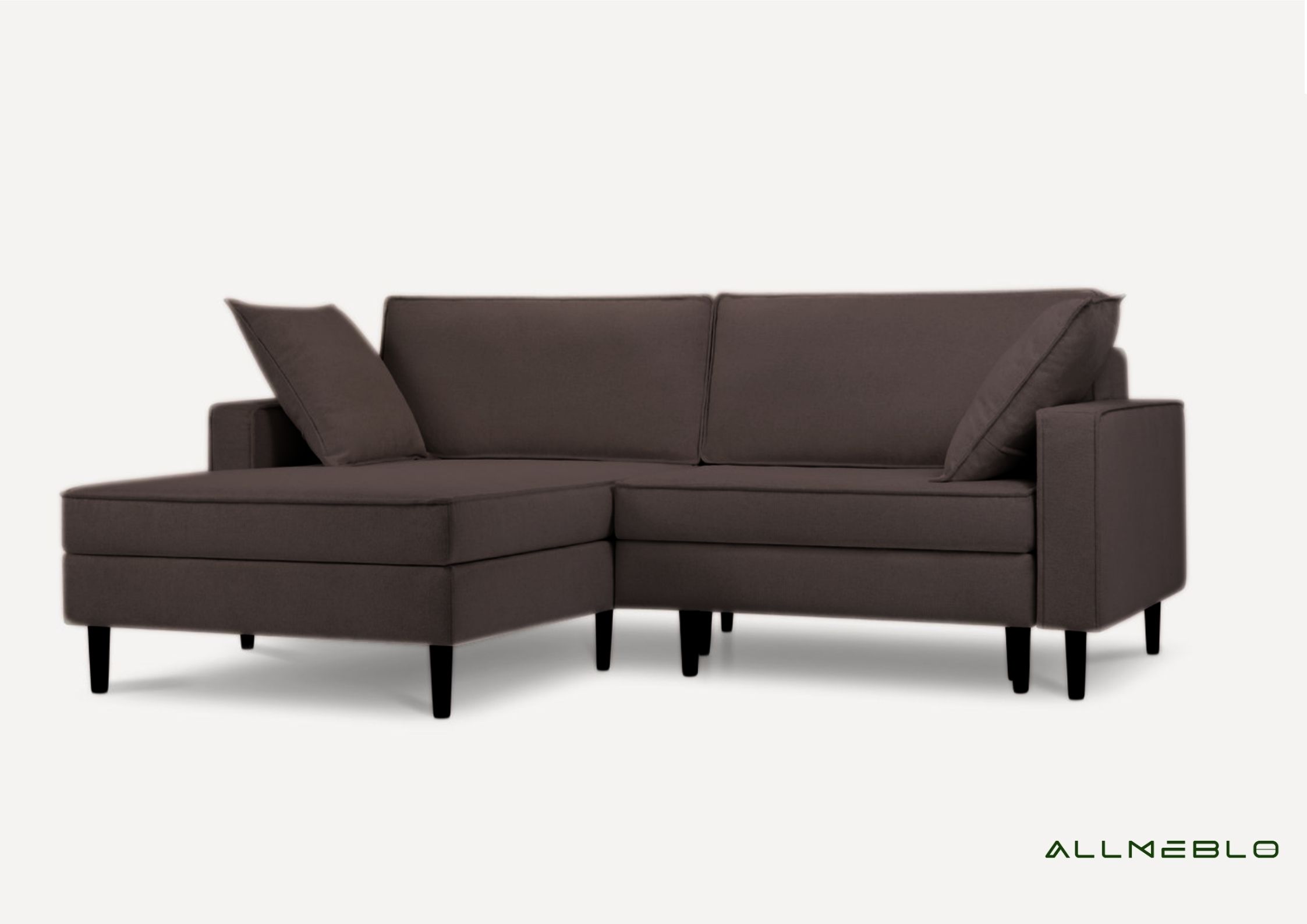 Brązowy narożnik rozkładany Oslo lewy Brązowy narożnik rozkładany Oslo lewy