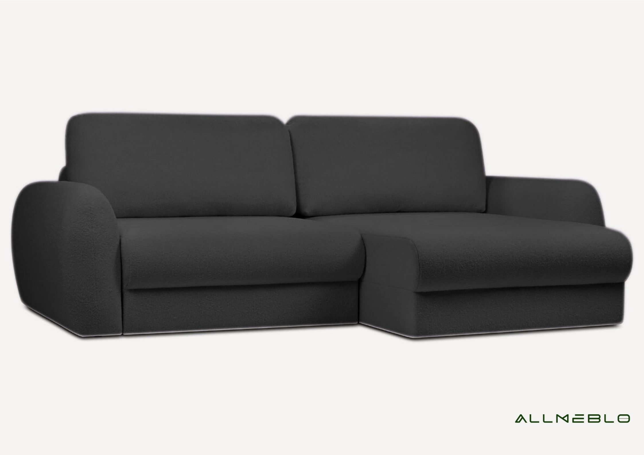 czarny-prawy-maly-naroznik-boucle-rozkladany-przytulny-palla